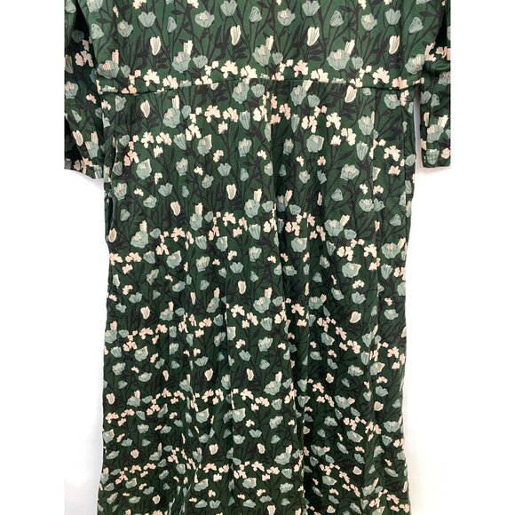 Pact Green Floral Dress - Picture 5 of 8